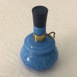 Vintage Avon Blue Glass Perfume Bottle